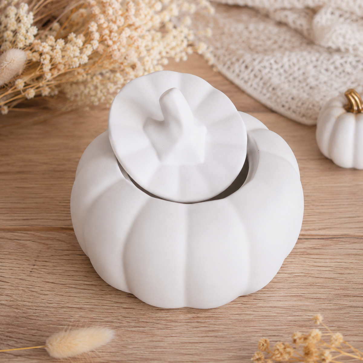 Kürbisdose mit Deckel aus Raysin | Herbstdeko | Schmuckdose | Aufbewahrungsdose | Geschenkidee | Handmade | Pumpkin Box