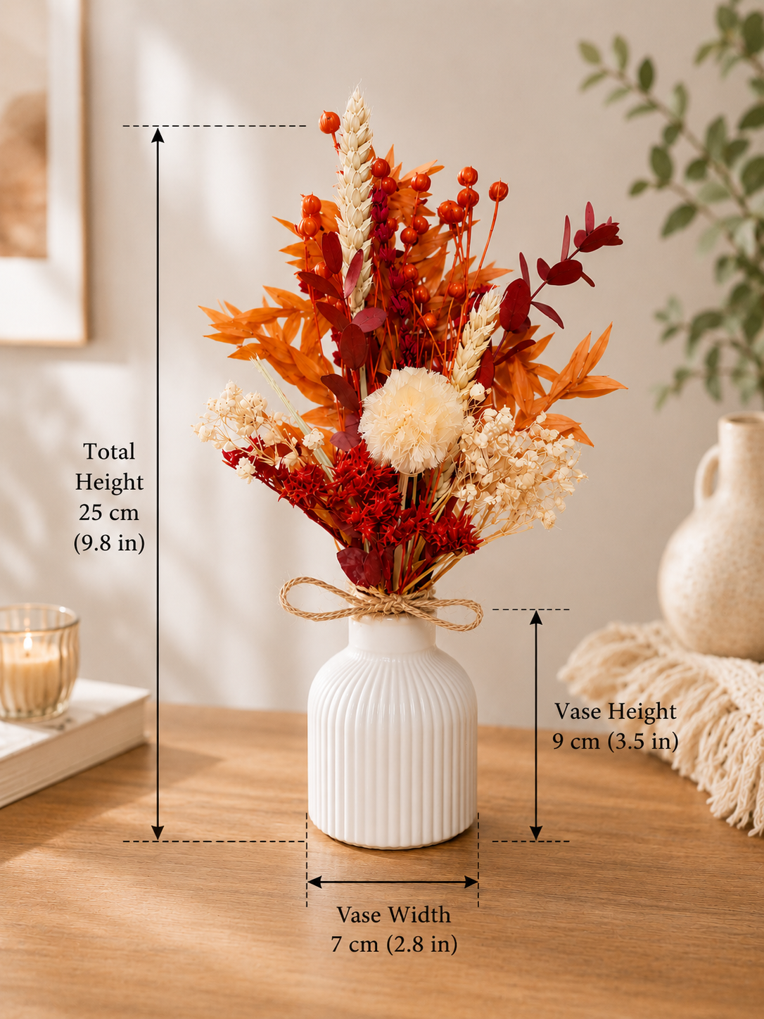 Herbstdeko | Tischdeko Herbst | Trockenblumenstrauß herbstlich | herbstliche deko | Herbstblumen