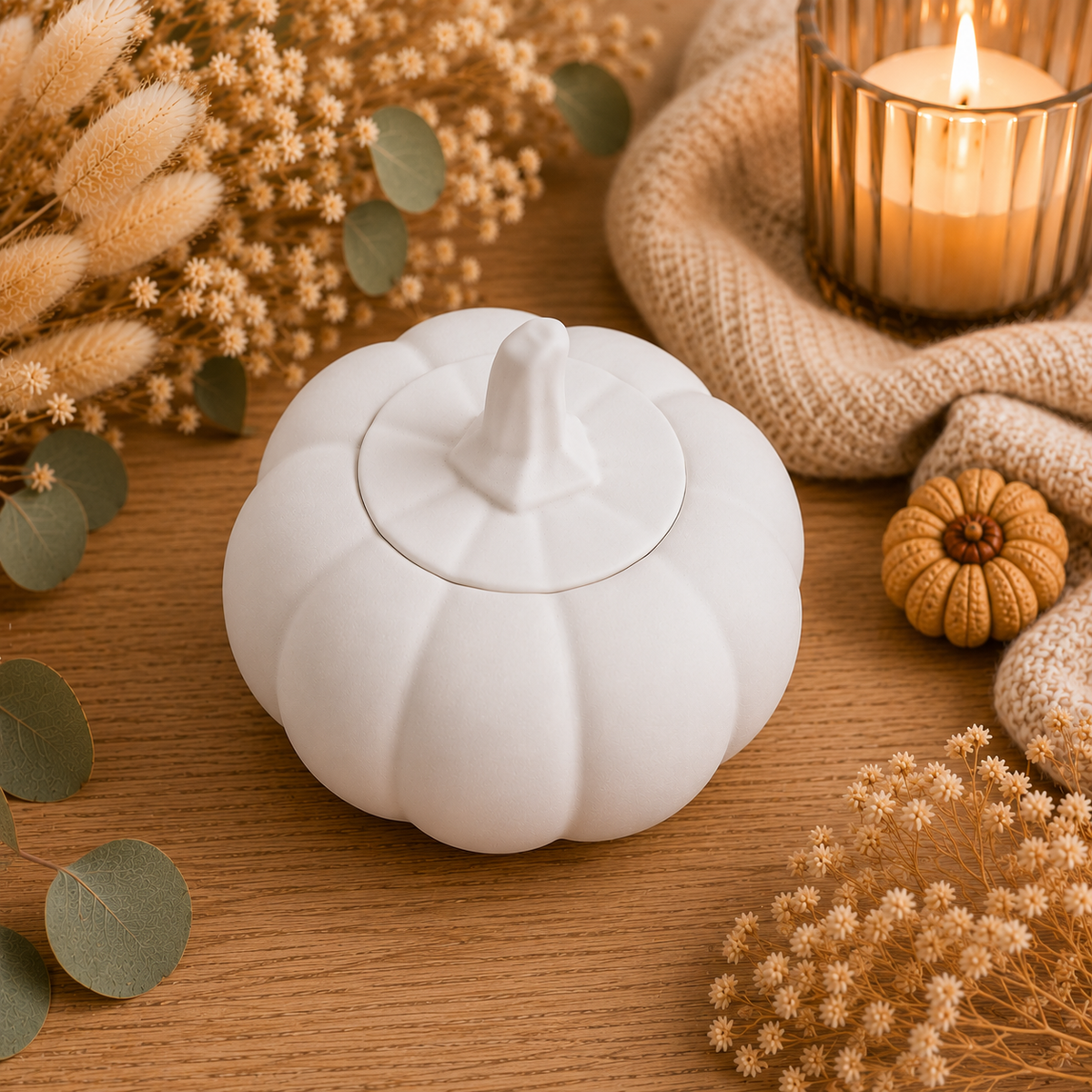 Kürbisdose mit Deckel aus Raysin | Herbstdeko | Schmuckdose | Aufbewahrungsdose | Geschenkidee | Handmade | Pumpkin Box
