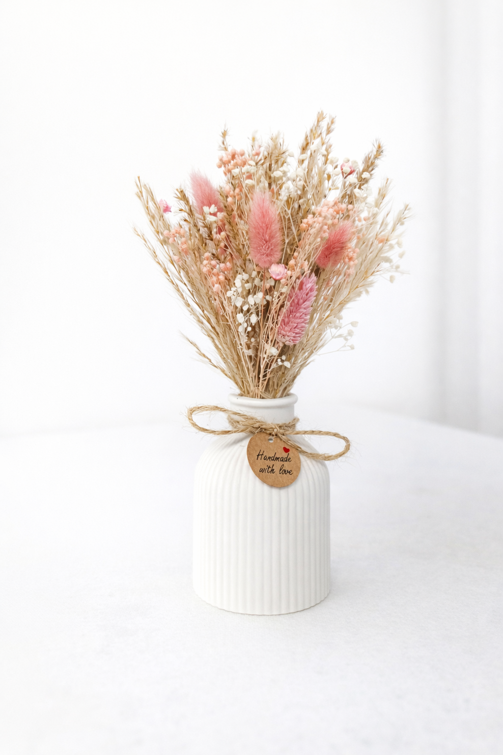 Trockenblumenstrauß Rosa | Kleiner Boho Blumenstrauß | Dried Flower Bouquet | Geschenkidee | Tischdeko | Handmade Trockenblumen