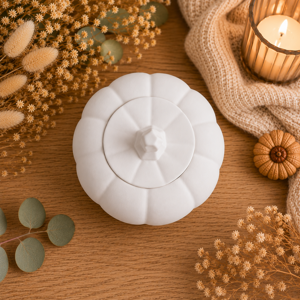 Kürbisdose mit Deckel aus Raysin | Herbstdeko | Schmuckdose | Aufbewahrungsdose | Geschenkidee | Handmade | Pumpkin Box