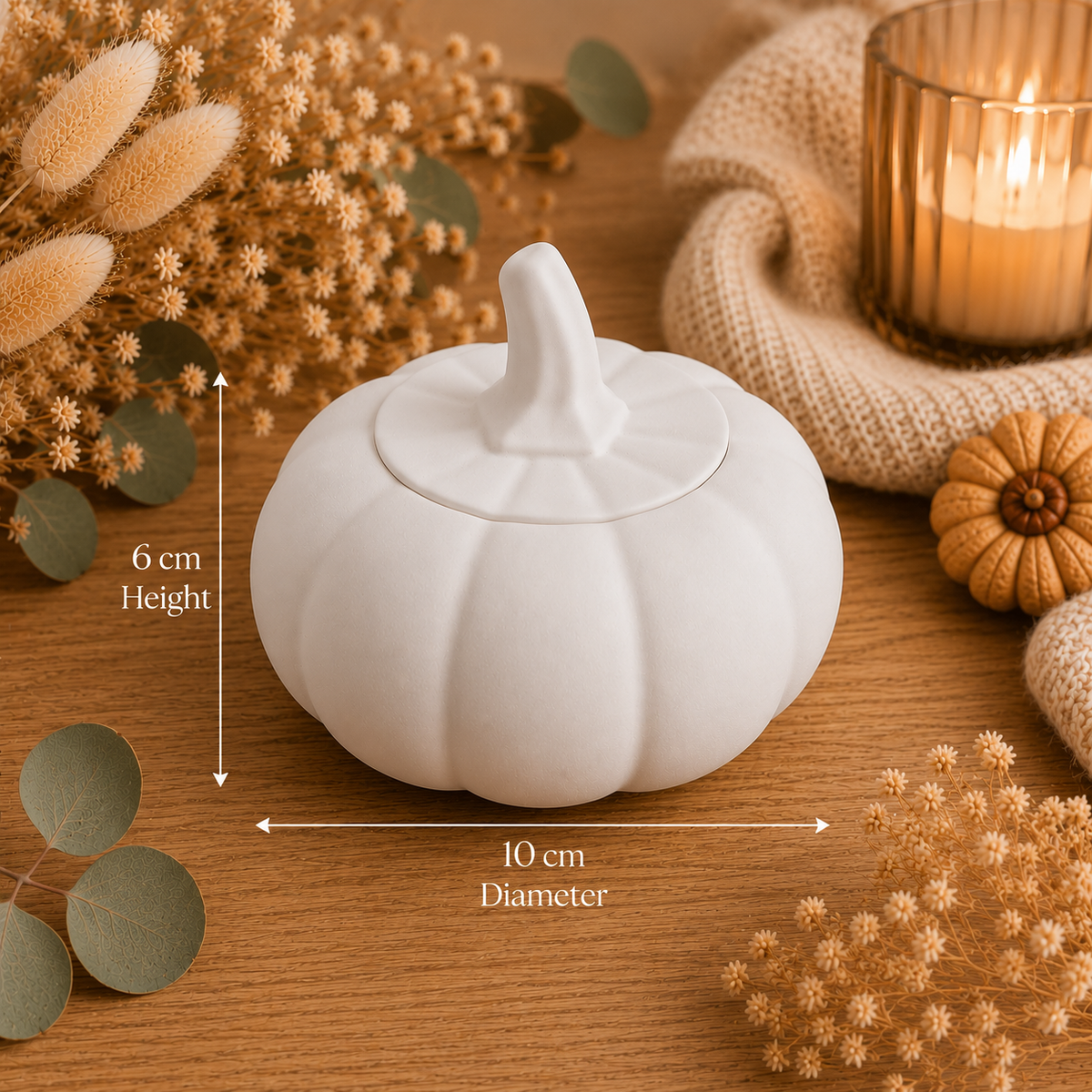 Kürbisdose mit Deckel aus Raysin | Herbstdeko | Schmuckdose | Aufbewahrungsdose | Geschenkidee | Handmade | Pumpkin Box