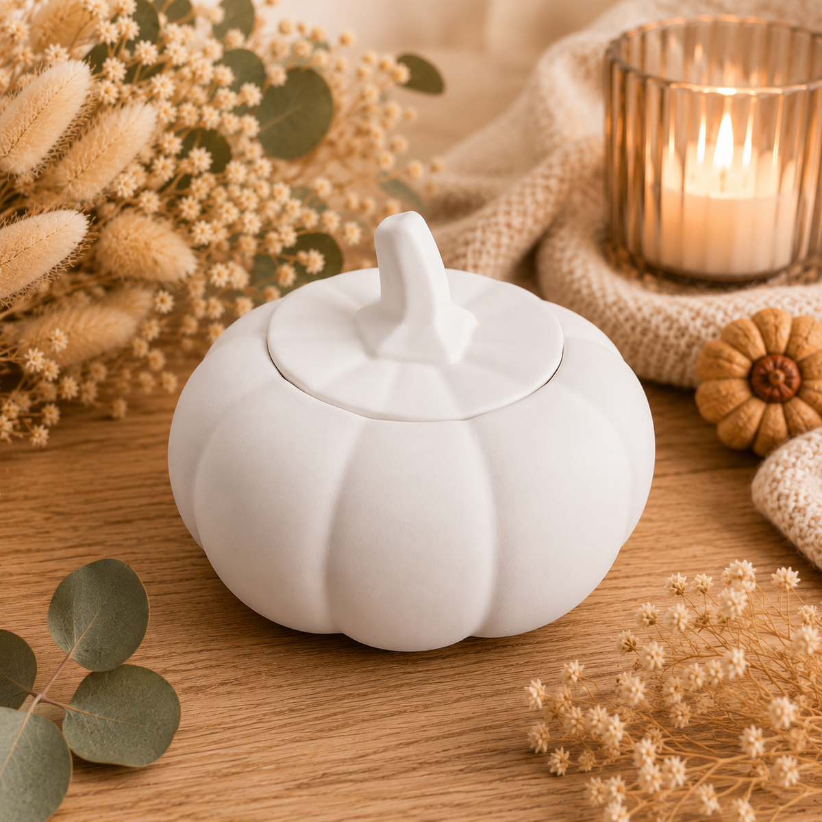 Kürbisdose mit Deckel aus Raysin | Herbstdeko | Schmuckdose | Aufbewahrungsdose | Geschenkidee | Handmade | Pumpkin Box